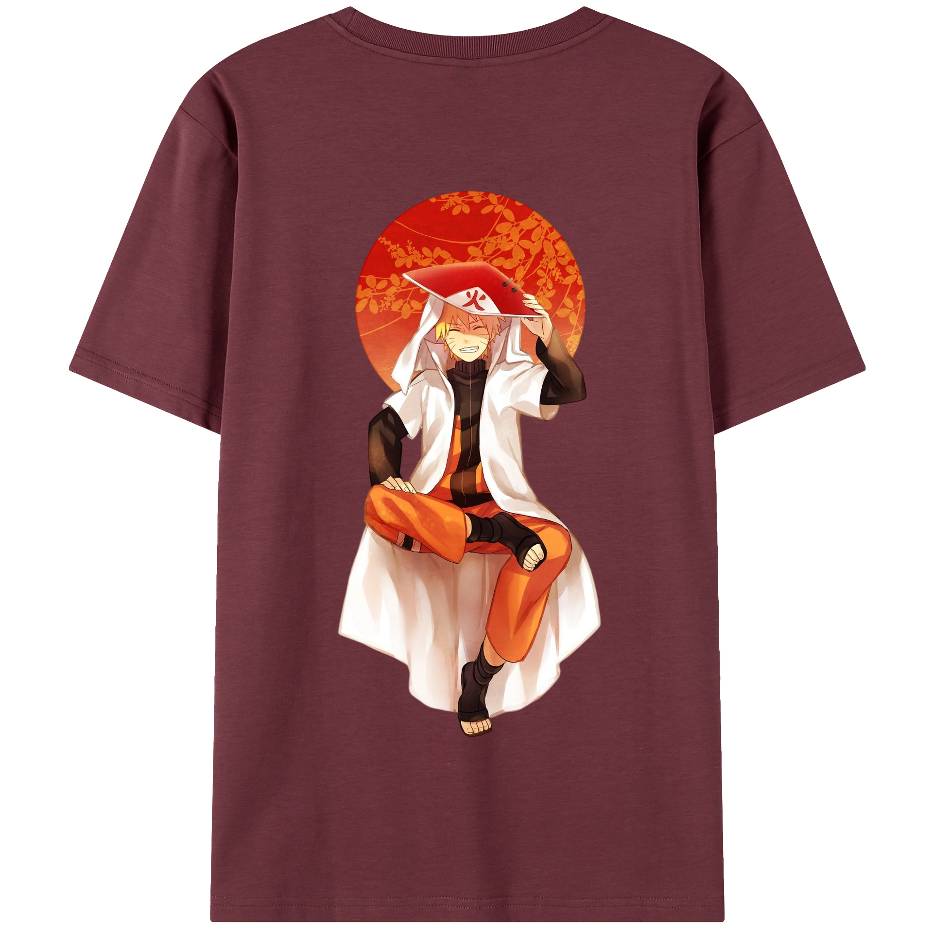 （画像用） NARUTO -ナルト- うずまき ナルト Uzumaki Naruto 綿100％半袖Tシャツ（背面プリント）